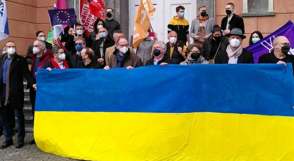 Ukraine Demo Wuppertal Frieden Anja Liebert